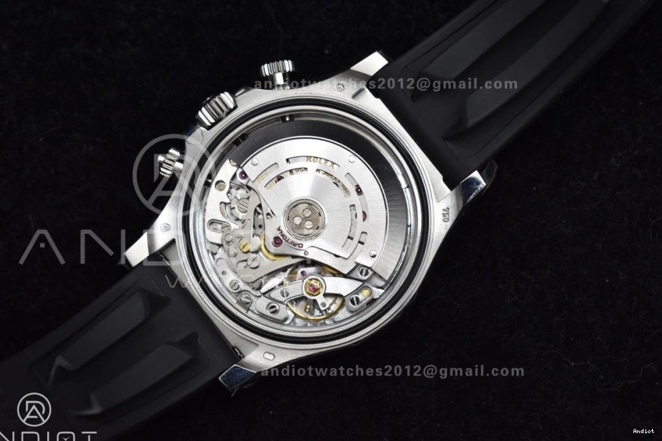 BTF Rubber Diamonds Black Daytona Edition Strap 116519 768 SA Modern Oysterflex on Best 1:1 Dial 0815
